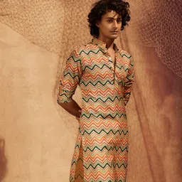 Eleven Brothers Men Printed Regular Kurta with Pyjamas image 2