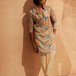 Eleven Brothers Men Printed Regular Kurta with Pyjamas image 2