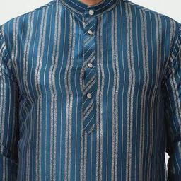 Anouk Men Striped Regular Kurta with Pyjamas image 2