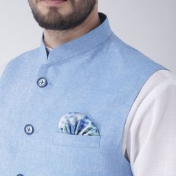 hangup plus Men Kurta with Pyjamas & Nehru Jacket image 2