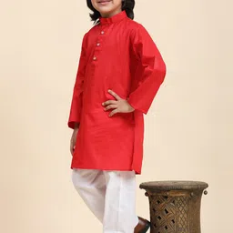 Pro-Ethic STYLE DEVELOPER Boys Mandarin Collar Kurta with Pyjamas image 5