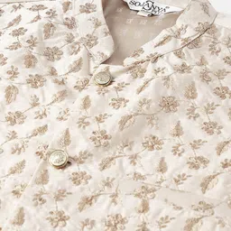 SOJANYA PLUS Plus Size Woven Design Kurta With Pyjamas & Nehru Jacket image 2