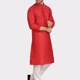 SHIWAM ETHNIX Geometric Printed Regular Kurta with Pyjamas image 3