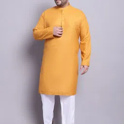 SOJANYA PLUS Regular Cotton Linen Kurta With Pyjamas & Nehru Jacket image 4