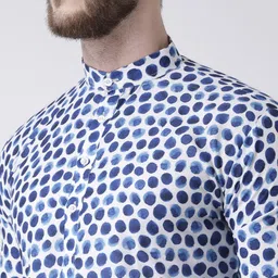 hangup plus Men Printed Kurta with Pyjamas & with Nehru Jacket image 3