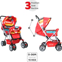 1st step Yoyo Baby Stroller With 5 Point Safety Harness And Reversible HandleBar Stroller image 2