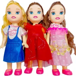 Realistic Three Sister Dolls with Fancy Dress & Movable Body Parts for Kids|107-image-72