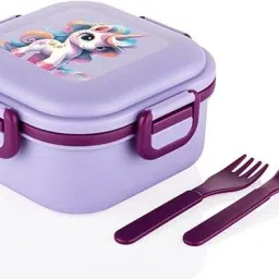 Rectangle 3 Section Lunch Box With Spoon & Fork 2 Container Lunch Box(800ml) 1 Containers Lunch Box-image-30