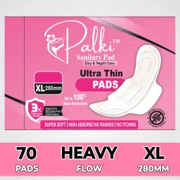 Ultra Thin XL Size Super Absorbent Leak Proof Sanitary Pad Combo Pack Of 70 Pads Sanitary Pad-image-67