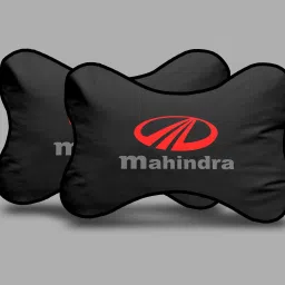 Black Polyester Car Pillow Cushion for Mahindra-image-53