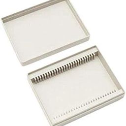 Slide box for 25 prepared slides microscope slide box with index,side box plastic Microscope Slide Box-120