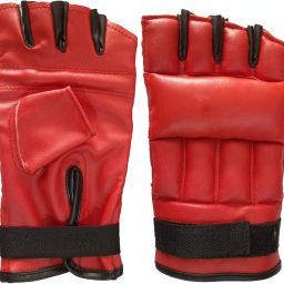 Elite Half Finger PU Leather Boxing Gloves-image-39