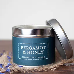 Aromatic Fables White Honey Scented Candle with Tin jar-4
