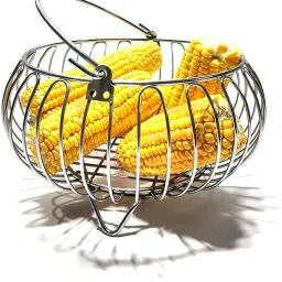 Stainless Steel Fruit Basket 10 Inch Stainless Steel Fruit & Vegetable Basket-23