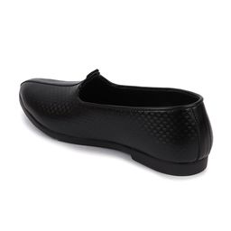 FAUSTO Men Textured Round Toe Memory Foam Lightweight Mojaris image 4