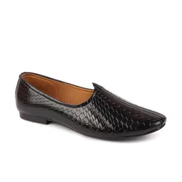 FAUSTO Men Textured Lightweight Memory Foam Mojaris image 5