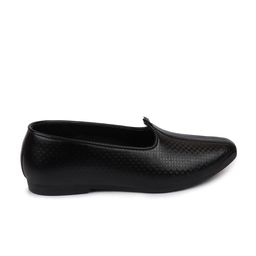 FAUSTO Men Textured Round Toe Memory Foam Lightweight Mojaris image 5