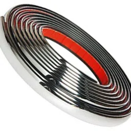 Chrome For Car Interior Beading Roll Grill Styling Strips (10mm, 5 Meter) Car Beading Roll For Grill and Garnish Cover, Bumper, Window, Door, Hood, Trunk, Window Sill-2