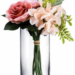 20cm Tall x 10cm Wide Cylinder Glass Vase, Events, Decorating, Arrangements, Flowers, Office, or Home Decor. (20cm) Glass Vase-image-74
