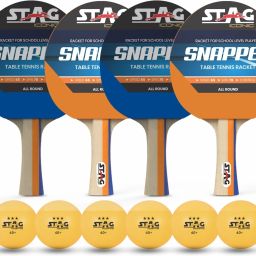 Snapper Series Table Tennis (T.T) PlaySet Orange, Blue Table Tennis Racquet-2