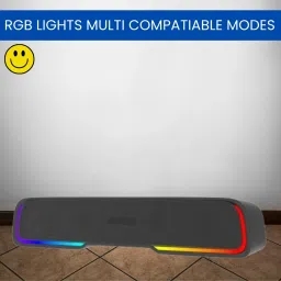 SACRO Audio Bar (PORTABLE HOME THEATER SOUNDBAR)Crystal Clear Sound With RGB LightX464 25 W Bluetooth Soundbar-image-103