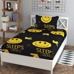 210 TC Polycotton Single Cartoon Flat Bedsheet-image-47