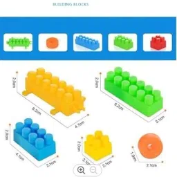 aexoniz toys Multicolored Building Blocks Toys Different Shapes For Block Kids image 3
