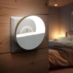 Robustt 1W LED Smart Sensor Night Light | White Plug Night Lamp For Bedroom|Pack of 1 Smart Sensor Light-36