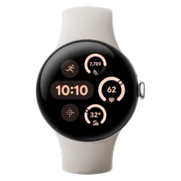 Google Pixel Watch 3 Wi-Fi + Bluetooth Wear OS 5.0 Smartwatch (45mm AMOLED Display, Qualcomm SW5100 Cortex M33 co-Processor, Porcelain Active Band)-53