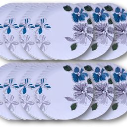Melamine(312)Beautyfull 7 Inch Half Dinner Plate Set 12 Pcs Dinner Plate-image-74