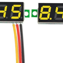 YELLOW 3 Wire Calibratable 0-100V 0.28" Mini DC Voltmeter LED Display (2 Pc) Voltmeter-image-80