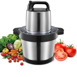 Stainless Steel Electric 6 Liter Meat Grinders with Bowl 1200W Heavy for Kitchen Food Chopper, Meat, Vegetables, Onion , Garlic Slicer Dicer, Fruit & Nuts Blender Electric Vegetable & Fruit Grater & Slicer Electric Vegetable & Fruit Chopper-0
