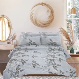210 TC Cotton King Floral Flat Bedsheet-image-43