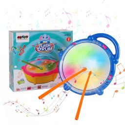 Battery Operated 3D Flash Drum Toy with Flash Light & Music-image-23