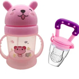 Eco-friendly Baby Sipper Water Bottle 300ml With Straw Children Drinkware-10