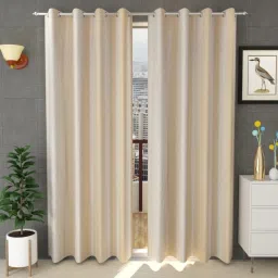 152.4 cm (5 ft) Polyester Semi Transparent Window Curtain (Pack Of 2)-14