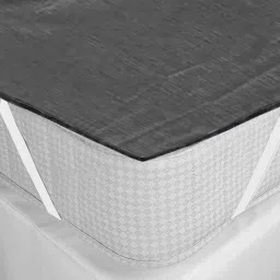 PVC Double Bed Mattress Protector, 78"x72" Inch (Grey)-HS_38_KUBMART21754-image-2