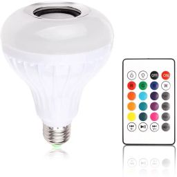 UPROKT High Quality Multi Color Changing RBG Led Music Light Bulb Bluetooth Music Bulb Led For Party Home Decoration And Night Light WIth 7W RBG LED and 5 W bluetooth Sterio Speaker For Home Party Decoration, Birthday Celibration Night Light Smart Bulb Smart Bulb-10