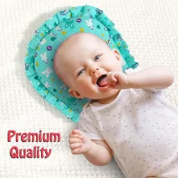 BABY SEED PILLOW, Pillow for Newborn Baby-Round Head Shaping Pillow, 0-12 Months Mustard Seeds, Microfibre Animals Baby Pillow Pack of 1-image-19