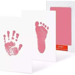Baby Ink pad for Hand print and Baby Footprint with Imprint Cards Pin 6-12 months babies Keepsake-image-45