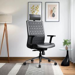 Elite Leatherette Office Adjustable Arm Chair-image-18