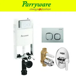Half Frame Concealed Cistern, with divater body upper cleart set of 1 pic 092 Dual Flush Tank-picture-5