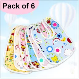 desnuda Baby Button Bibs Apron for Feeding & Drooling Animated Print with Tich Button-picture-37