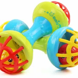 Combo Soft Rattles Teether Toys for Babies Toy Dumbbell Rattle Toy for Infants Rattle-image-36