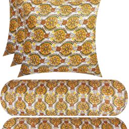 Microfibre Floral Sleeping Pillow Pack of 5-image-55