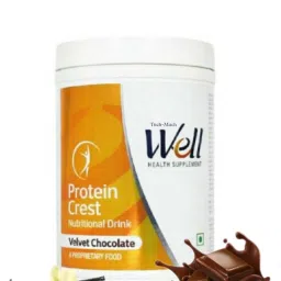 Well Protein Crest Protein Powder With Vitamin & Minerals | Velvet Chocolate | Protein Bars-image-3