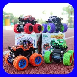 New_Big Size Set of 4 Truck Unbreakable Toys for Boys 4pc Trucks, Diecast Cars-image-20