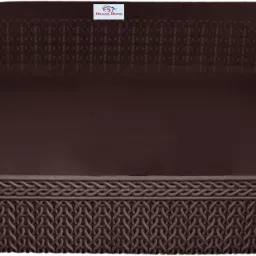 Plastic Q-3 Multiuses Designer Unbreakable Plastic Storage Basket/Organizer/Bin (Brown) Storage Basket-image-84