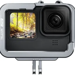 Telesin Alloy Frame Case Cold Shoe with Vertical Shot for GoPro 9 10 11(FRAME ONLY) Camera Rig image 4