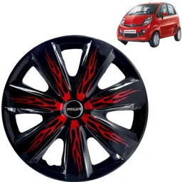 Nano Firebolt Black Red 12 INCH Wheel Cover For Tata Nano-image-82